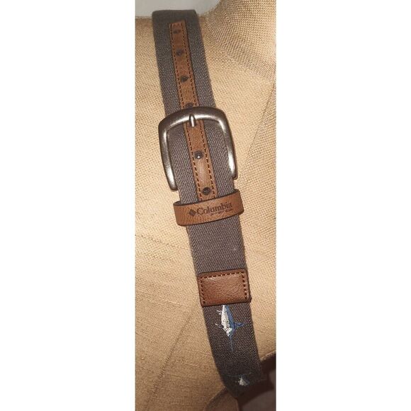 Columbia Men's PFG Belt Size XL (42"-44") Marlin Swordfish Stretch Fishing - Picture 2 of 7